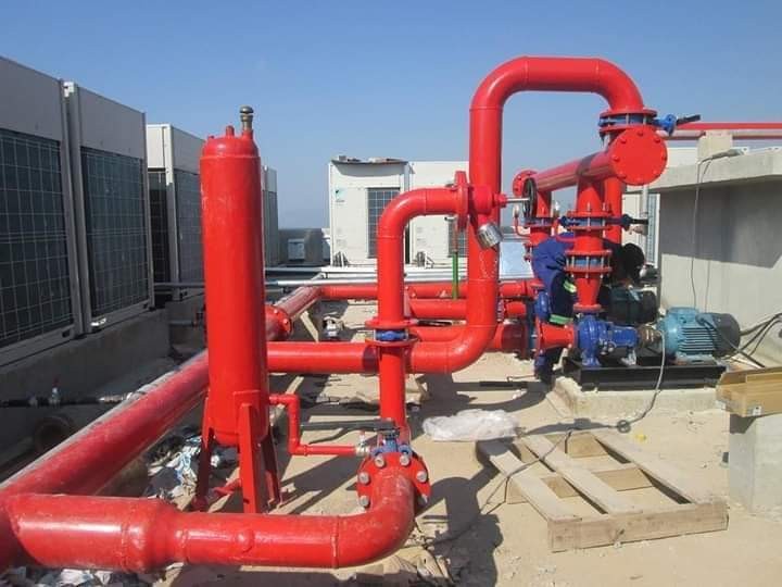Industrial fire protection systems and pipework